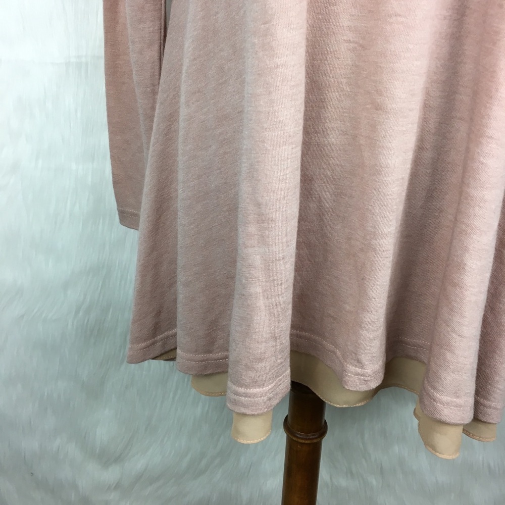 Umgee Pink Layered Sweater - Picture 4 of 4